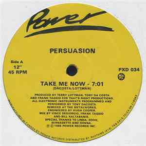 Persuasion  - Take Me Now download flac mp3