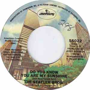 The Statler Brothers - Do You Know You Are My Sunshine/You're The First download flac mp3