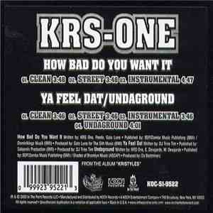 KRS-One - How Bad Do You Want It download flac mp3