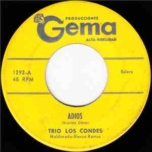 Trio Los Condes - Adios download flac mp3