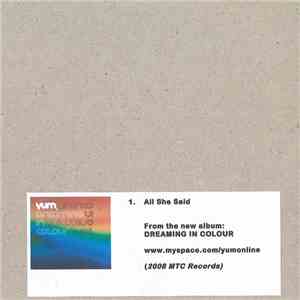Yum - All She Said download flac mp3
