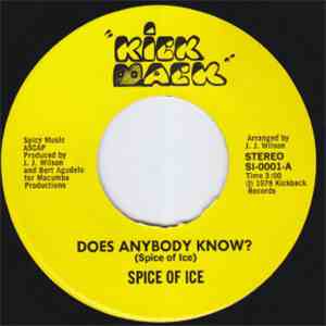 Spice Of Ice - Does Anybody Know? / Joy To The World download flac mp3