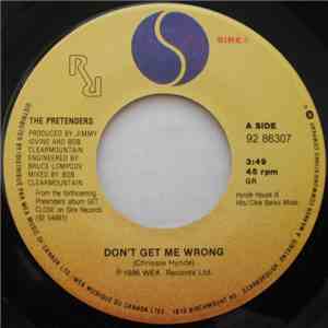 The Pretenders - Don't Get Me Wrong download flac mp3