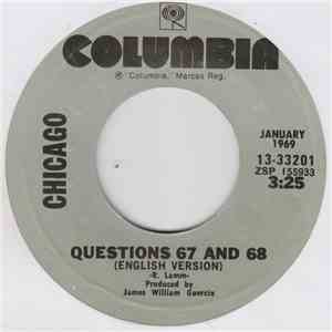 Chicago  - Questions 67 And 68 (English Version) / Beginnings download flac mp3