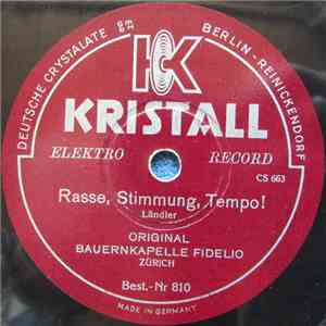Original Bauernkapelle Fidelio - Rasse, Stimmung, Tempo ! / Richterswiler Stierenmacht download flac mp3