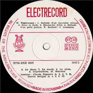 Claude Dignoire / Marica Beligan - Ballade D'un Locataire Volage download flac mp3