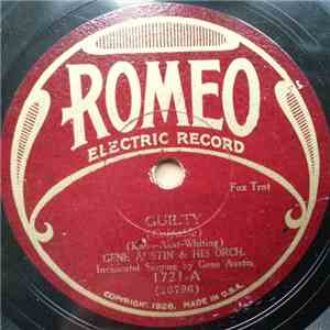 Gene Austin & His Orch. - Guilty / Blue Kentucky Moon download flac mp3