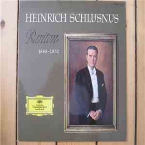 Heinrich Schlusnus - Bariton download flac mp3