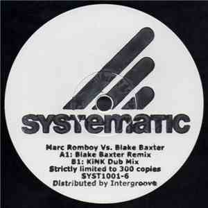 Marc Romboy vs. Blake Baxter - Muzik (New Mixes) download flac mp3