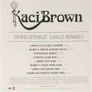 Kaci Brown - Unbelievable (Dance Remixes) download flac mp3