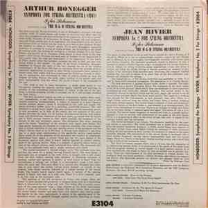 Arthur Honegger, Jean Rivier - Symphony For String Orchestra /Symphony No. 2 For String Orchestra download flac mp3