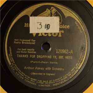 Arthur Askey - Thanks For Dropping In, Mr. Hess / The Stuttering Sergeant download flac mp3