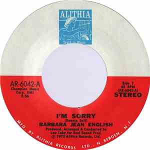 Barbara Jean English - I'm Sorry download flac mp3