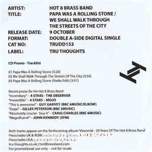 Hot 8 Brass Band - Papa Was A Rolling Stone / We Shall Walk Through The Streets Of The City download flac mp3