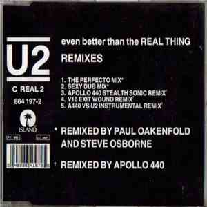U2 - Even Better Than The Real Thing (Remixes) download flac mp3