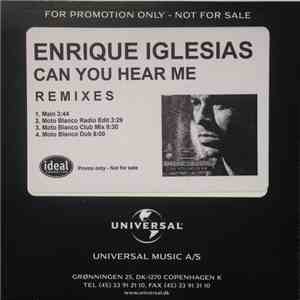 Enrique Iglesias - Can You Hear Me (Remixes) download flac mp3