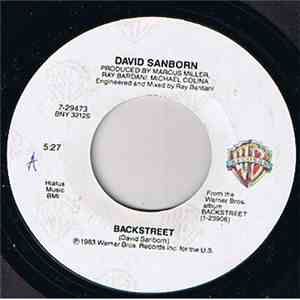 David Sanborn - Backstreet / Neither One Of Us flac mp3 download