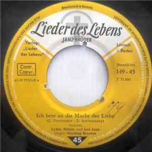 Lydia, Hildor Und Leo Janz - Ich Bete An Die Macht Der Liebe download flac mp3