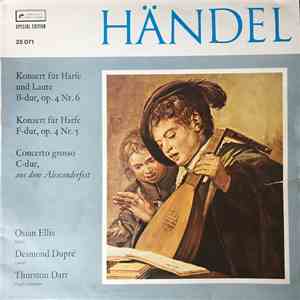 Händel / Osian Ellis / Desmond Dupré / Thurston Dart - Konzert Für Harfe Und Laute B-Dur / Konzert Für Harfe F-Dur / Concerto Grosso C-Dur (Aus "Das Alexanderfest") download flac mp3