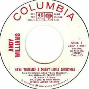 Andy Williams - Have Yourself A Merry Little Christmas / The Bells Of St. Mary's download flac mp3
