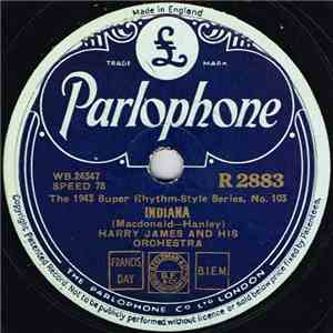 Harry James And His Orchestra - Indiana / Record Session download flac mp3