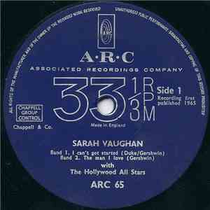Sarah Vaughan - Sarah Vaughan With The Hollywood All Stars download flac mp3