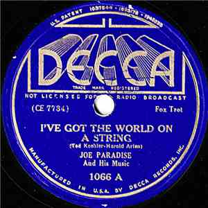 Joe Paradise And His Music - I've Got The World On A String / Mood Indigo download flac mp3