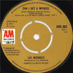 Lee Michaels - Can I Get A Witness / You Are What You Do download flac mp3