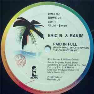 Eric B. & Rakim - Paid In Full (Seven Minutes Of Madness - The Coldcut Remix) flac mp3 download