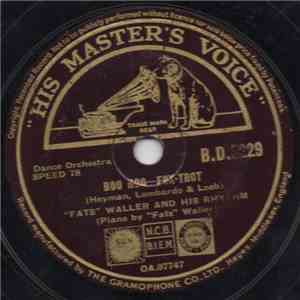 "Fats" Waller And His Rhythm - Boo Hoo / The Love Bug Will Bite You download flac mp3