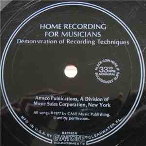 Craig Anderson  - Home Recording For Musicians - Demonstration Of Recording Techniques download flac mp3
