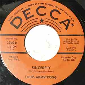 Louis Armstrong - Sincerely download flac mp3