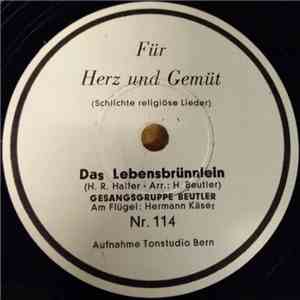 Gesangsgruppe Beutler - Das Lebensbrünnlein / Nach Der Heimat Möcht' Ich Ziehn flac mp3 download