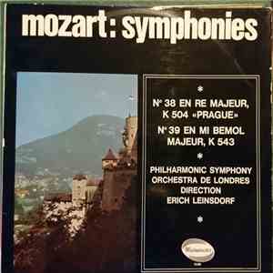 Wolfgang Amadeus Mozart, The London Philharmonic Orchestra - Symphonies, N°38 En Ré Majeur, K504 "Prague", N°39 En Mi Bemol Majeur, K543 download flac mp3