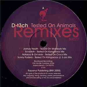 D-t3ch - Tested On Animals (Remixes) download flac mp3