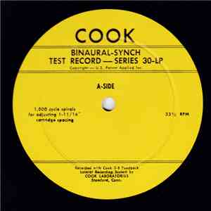 No Artist - Binaural-Synch Test Record - series 30 - LP download flac mp3