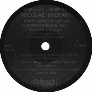 Nicolae Bretan - Romanian Lieder / Hungarian Lieder download flac mp3