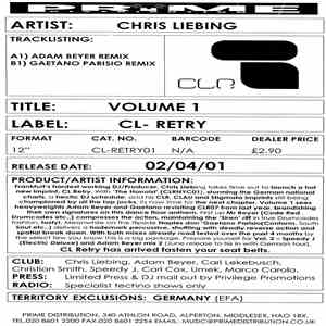 Chris Liebing - Volume 1 download flac mp3