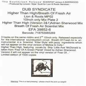 Dub Syndicate - Higher Than High download flac mp3