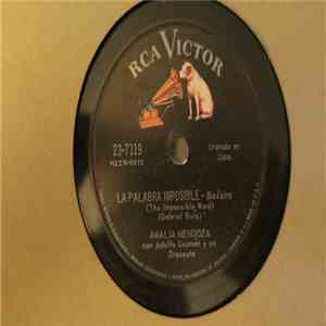 Amalia Mendoza Con Adolfo Guzman Y Su Orquesta - La Palabra Imposible / Noche De Insomnio download flac mp3