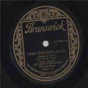 Carl Fenton's Orchestra - I Want To Be Happy / No, No, Nanette Medley download flac mp3