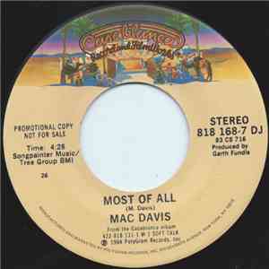 Mac Davis - Most Of All download flac mp3