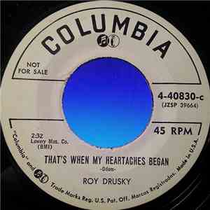Roy Drusky - That's When My Heartaches Began / God Planned It That Way download flac mp3