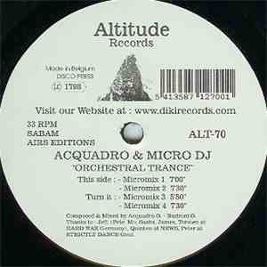 Acquadro & Micro DJ - Orchestral Trance download flac mp3
