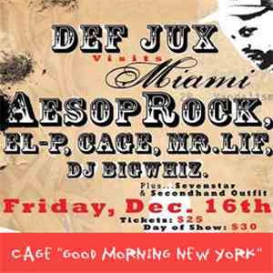 Cage - Good Morning (Live In Miami) download flac mp3