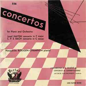 Josef Haydn / C. P. E. Bach - Marguerite Roesgen-Champion, Orchestre De La Société Des Concerts Du Conservatoire, Arthur Goldschmidt - Concertos For Piano And Orchestra download flac mp3