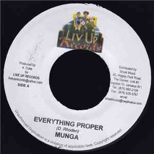 Munga / Einstein  - Everything Proper / Jump Up download flac mp3