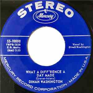 Dinah Washington - What A Diff'rence A Day Makes / Come On Home download flac mp3