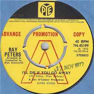 Ray Peters  - I'll Die If You Go Away download flac mp3