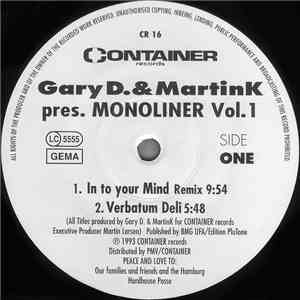 Gary D. & Martink Pres. Monoliner - Vol. 1 download flac mp3